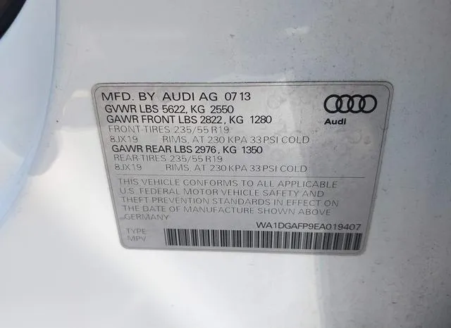 WA1DGAFP9EA019407 2014 2014 Audi Q5- 3-0T Premium Plus 9