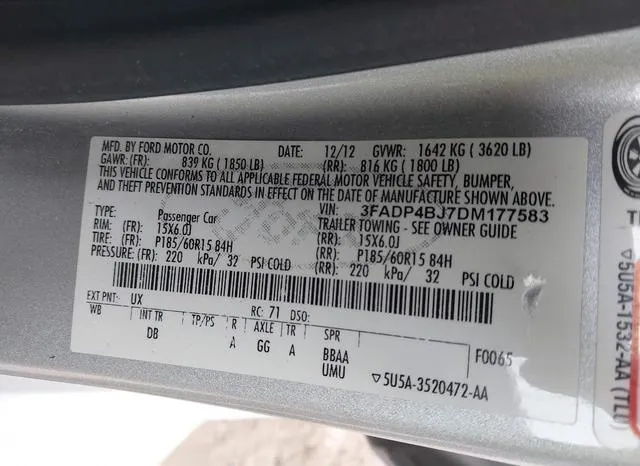 3FADP4BJ7DM177583 2013 2013 Ford Fiesta- SE 9