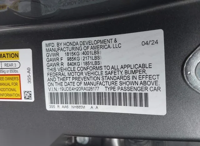 19UDE4H20RA028177 2024 2024 Acura Integra 9