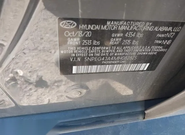 5NPEG4JA4MH082825 2021 2021 Hyundai Sonata- SE 9