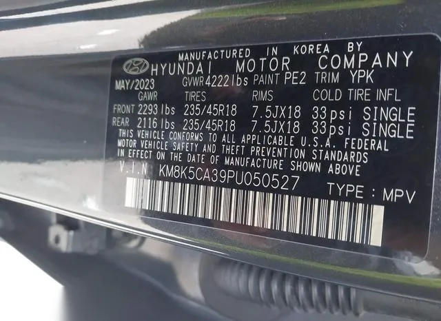 KM8K5CA39PU050527 2023 2023 Hyundai Kona- Limited 9