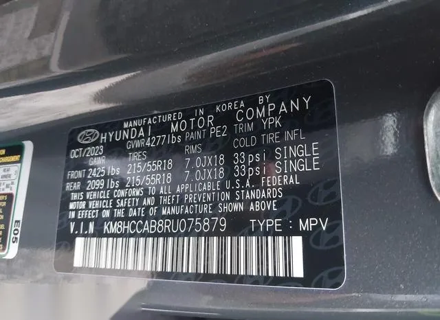 KM8HCCAB8RU075879 2024 2024 Hyundai Kona- Sel 9