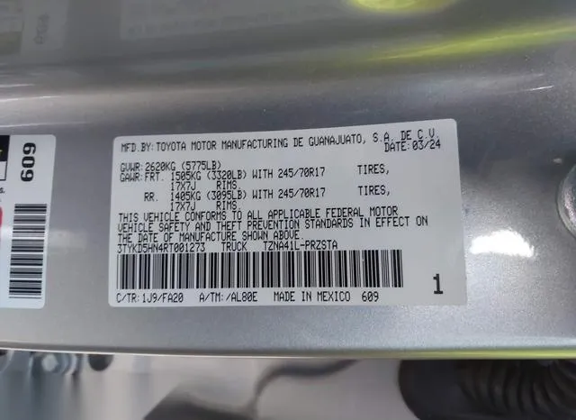 3TYKD5HN4RT001273 2024 2024 Toyota Tacoma- SR 9