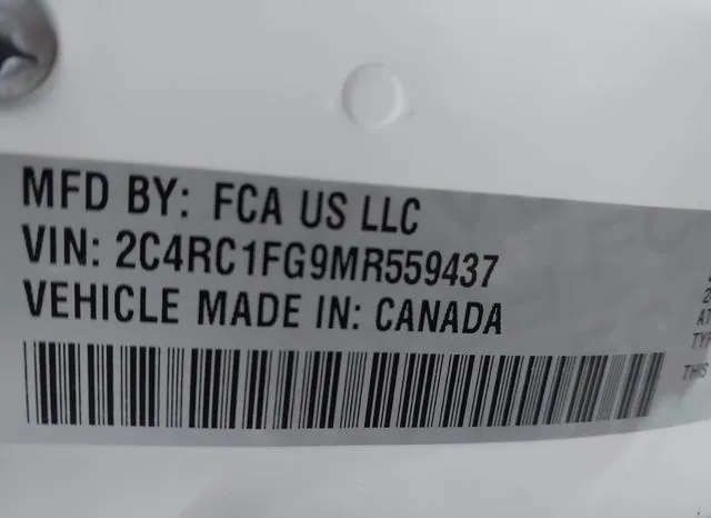 2C4RC1FG9MR559437 2021 2021 Chrysler Pacifica- Touring 9