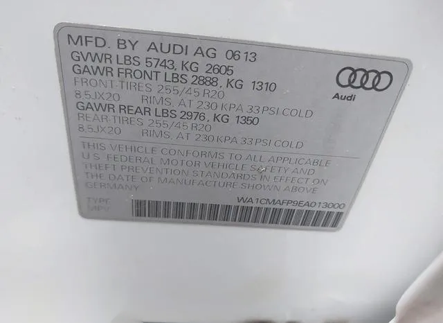 WA1CMAFP9EA013000 2014 2014 Audi Q5- 3-0 Tdi Premium Plus 9