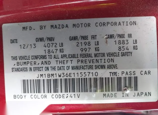 JM1BM1W36E1155710 2014 2014 Mazda 3- S Grand Touring 9