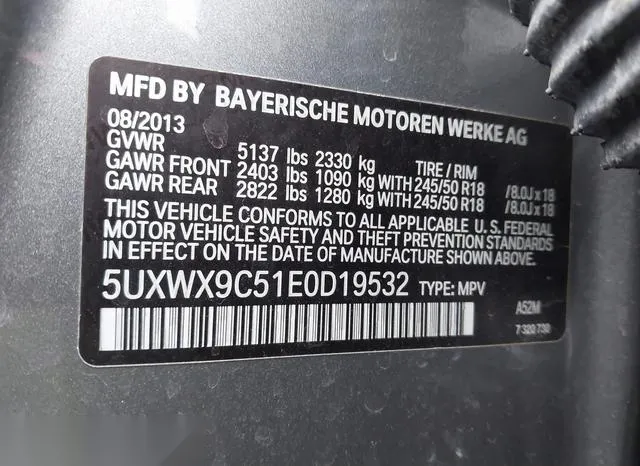 5UXWX9C51E0D19532 2014 2014 BMW X3- Xdrive28I 9