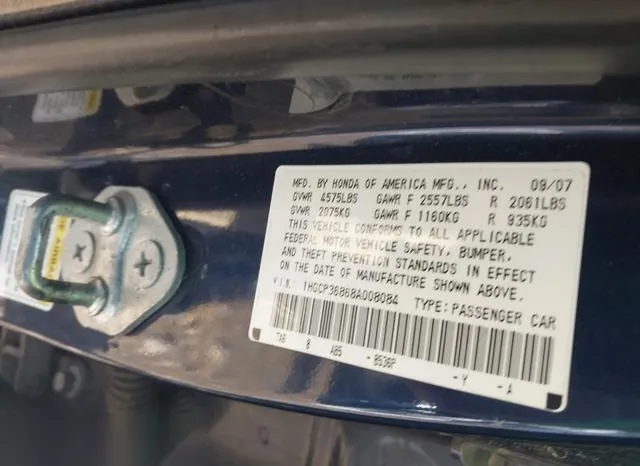 1HGCP36868A008084 2008 2008 Honda Accord- 3-5 Ex-L 9