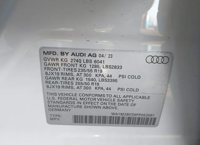 WA1M2BFZ9PP052591 2023 2023 Audi Q4 E-Tron- Prestige 50 Qua 9