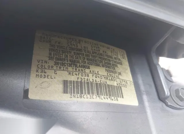 3N1BC13E79L449658 2009 2009 Nissan Versa- 1-8S 9