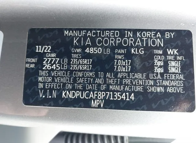 KNDPUCAF8P7135414 2023 2023 KIA Sportage- LX 9