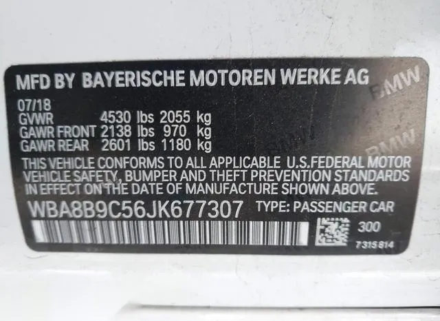 WBA8B9C56JK677307 2018 2018 BMW 3 Series- 330I 9