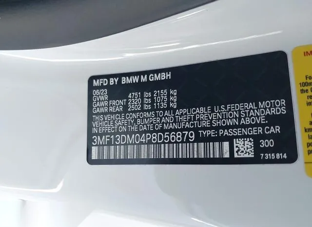 3MF13DM04P8D56879 2023 2023 BMW M2 9