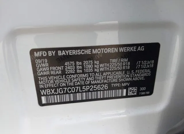 WBXJG7C07L5P25626 2020 2020 BMW X1- Sdrive28I 9