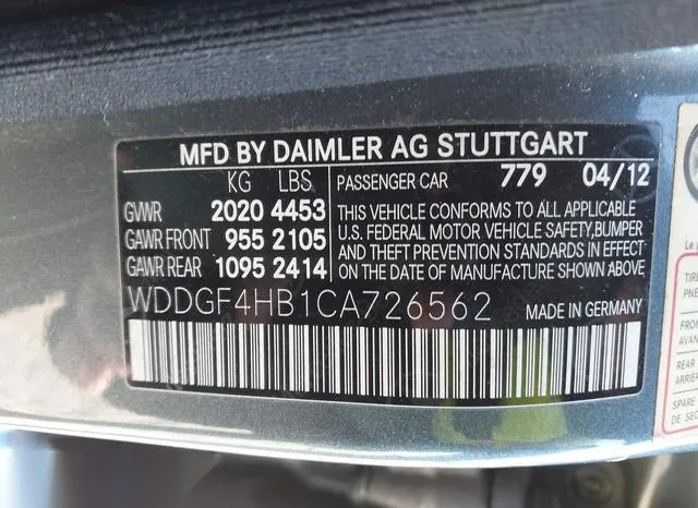 WDDGF4HB1CA726562 2012 2012 Mercedes-Benz C 250- Luxury/Sport 9