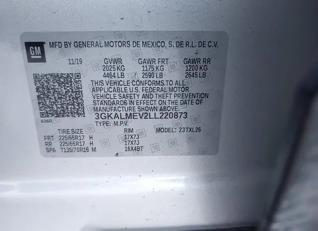 3GKALMEV2LL220873 2020 2020 GMC Terrain- Fwd Sle 9