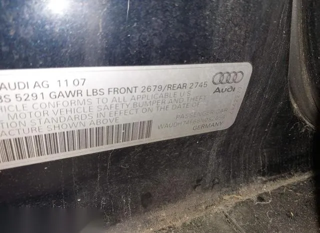 WAUDH74F68N082054 2008 2008 Audi A6- 3-2 9