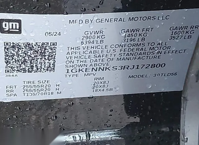 1GKENNKS3RJ172800 2024 2024 GMC Acadia- Awd Elevation 9