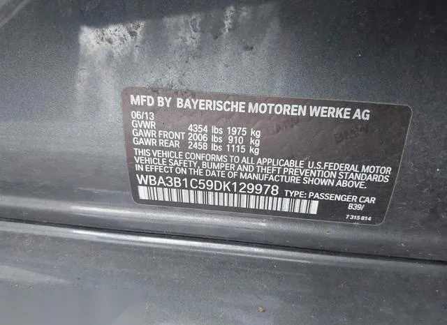 WBA3B1C59DK129978 2013 2013 BMW 3 Series- 320I 9