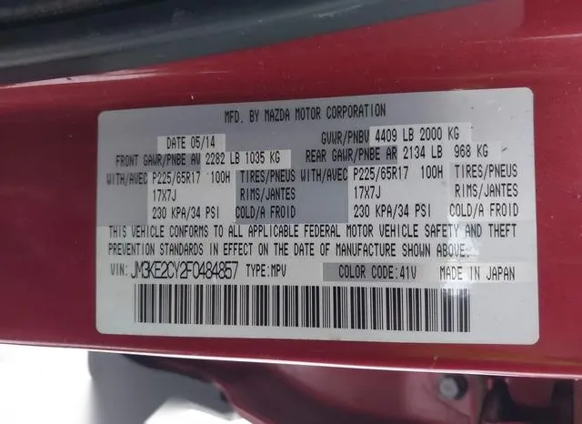 JM3KE2CY2F0484857 2015 2015 Mazda CX-5- Touring 9