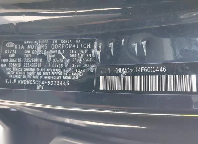 KNDMC5C14F6013446 2015 2015 KIA Sedona- SX 9