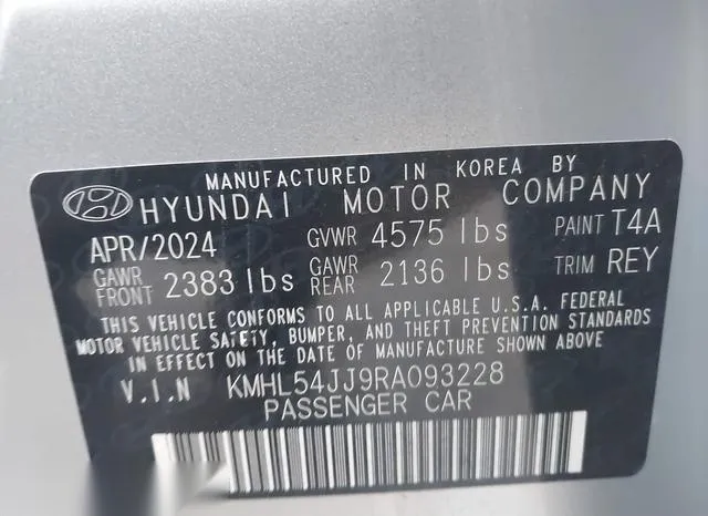 KMHL54JJ9RA093228 2024 2024 Hyundai Sonata- Hybrid Limited 9