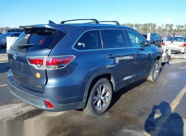 5TDKKRFH5FS102761 2015 2015 Toyota Highlander- Xle V6 4