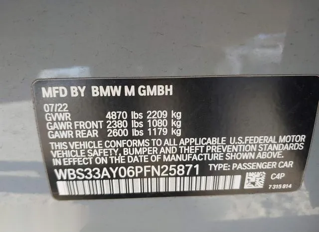 WBS33AY06PFN25871 2023 2023 BMW M3- Competition 9