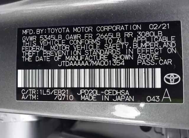 JTDAAAAA7MA001354 2021 2021 Toyota Mirai- Limited 9