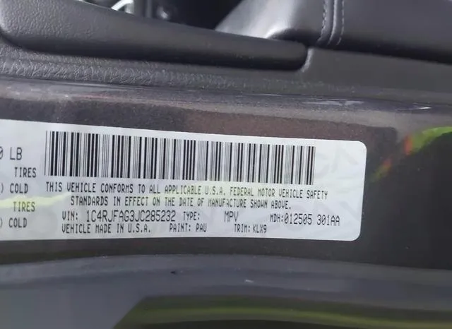 1C4RJFAG3JC285232 2018 2018 Jeep Grand Cherokee- Altitude 4X4 9