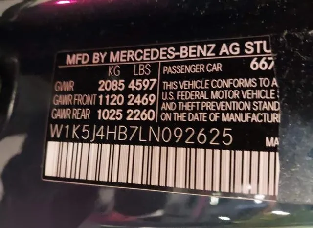 W1K5J4HB7LN092625 2020 2020 Mercedes-Benz CLA 250- 4Matic 9