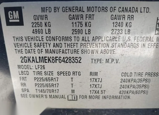 2GKALMEK8F6428352 2015 2015 GMC Terrain- Sle-1 9