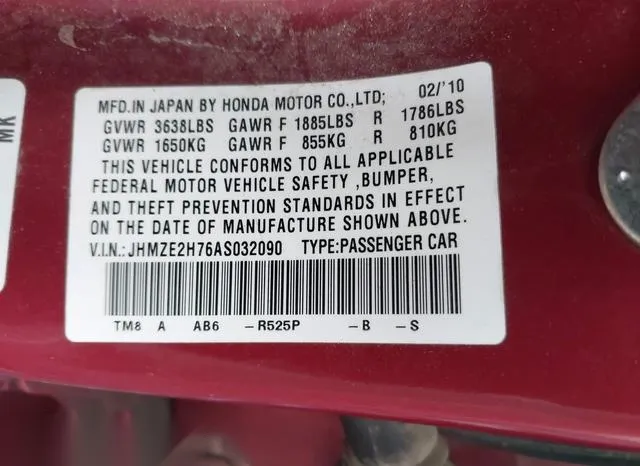 JHMZE2H76AS032090 2010 2010 Honda Insight- EX 9