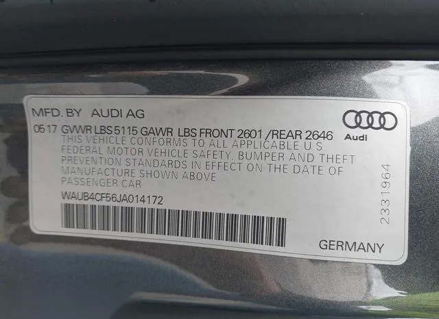 WAUB4CF56JA014172 2018 2018 Audi S5- 3-0T Premium Plus 9