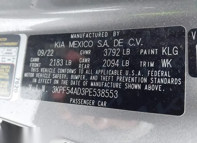 3KPF54AD3PE538553 2023 2023 KIA Forte- Gt-Line 9