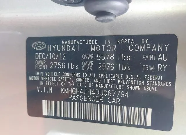 KMHGH4JH4DU067794 2013 2013 Hyundai Equus- Signature 9