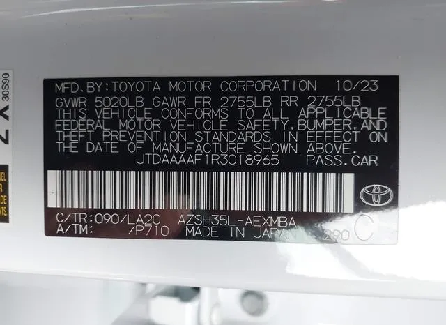 JTDAAAAF1R3018965 2024 2024 Toyota Crown- Limited 9