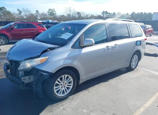 5TDYK3DC8CS229160 2012 2012 Toyota Sienna- Xle V6 8 Passenger 2