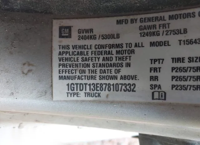 1GTDT13E878107332 2007 2007 GMC Canyon- Sle2 9