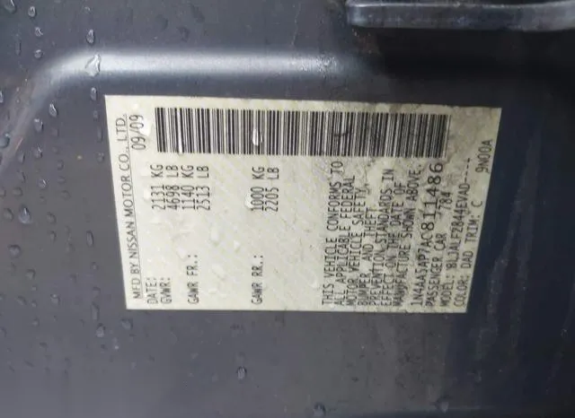 1N4AA5AP7AC811486 2010 2010 Nissan Maxima- 3-5 SV 9