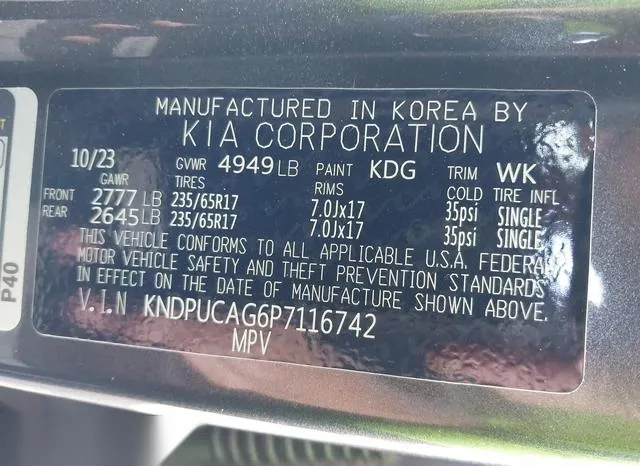 KNDPUCAG6P7116742 2023 2023 KIA Sportage Hybrid- LX 9