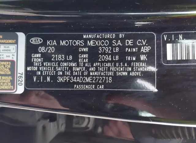 3KPF34AD2ME272718 2021 2021 KIA Forte- Gt-Line 9