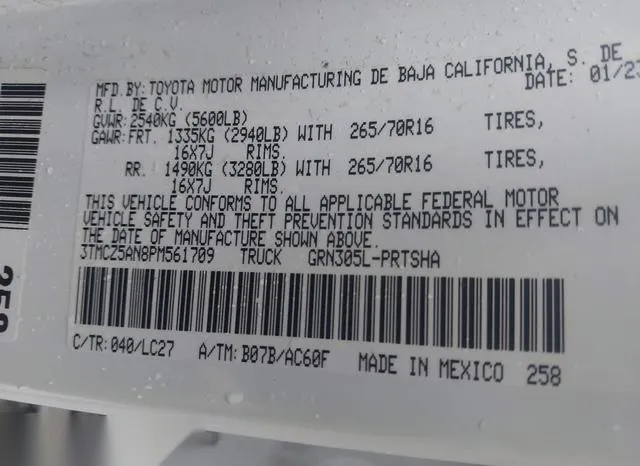 3TMCZ5AN8PM561709 2023 2023 Toyota Tacoma- Trd Off Road 9