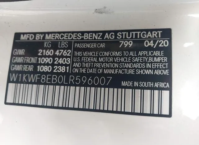 W1KWF8EB0LR596007 2020 2020 Mercedes-Benz C 300- 4Matic 9