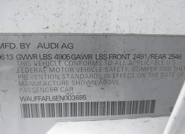 WAUFFAFL6EN003685 2014 2014 Audi A4- 2-0T Premium 9