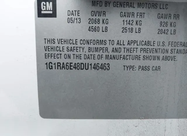 1G1RA6E48DU146463 2013 2013 Chevrolet Volt 9