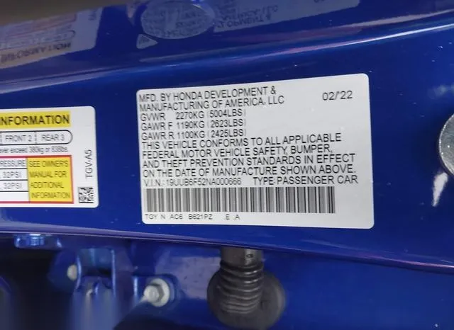 19UUB6F52NA000666 2022 2022 Acura TLX- A-Spec Package 9