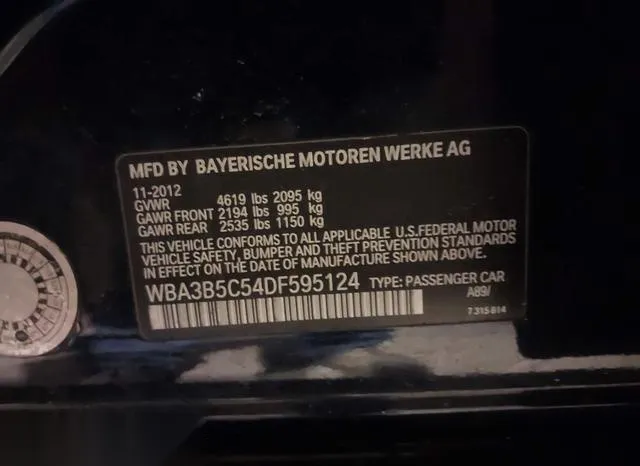 WBA3B5C54DF595124 2013 2013 BMW 3 Series- 328 Xi Sulev 9