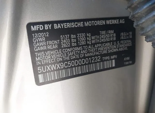 5UXWX9C50D0D01232 2013 2013 BMW X3- Xdrive28I 9