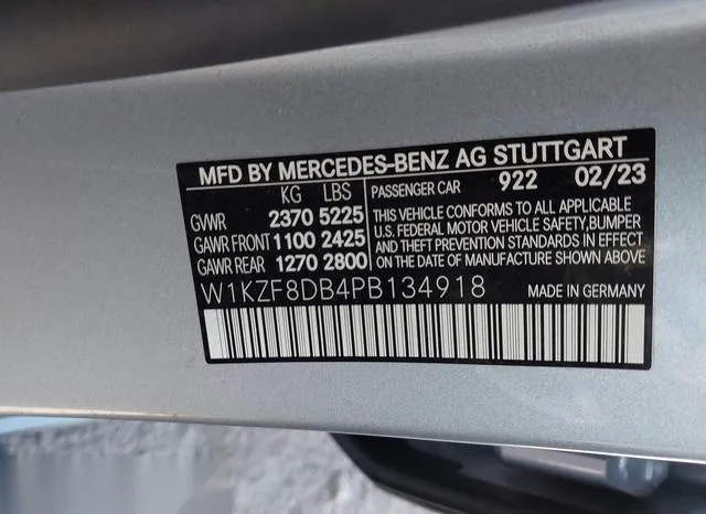 W1KZF8DB4PB134918 2023 2023 Mercedes-Benz E 350 9